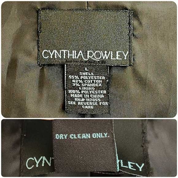 CYNTHIA ROWLEY Cheetah Print Belted Jacket -L - Picture 5 of 5